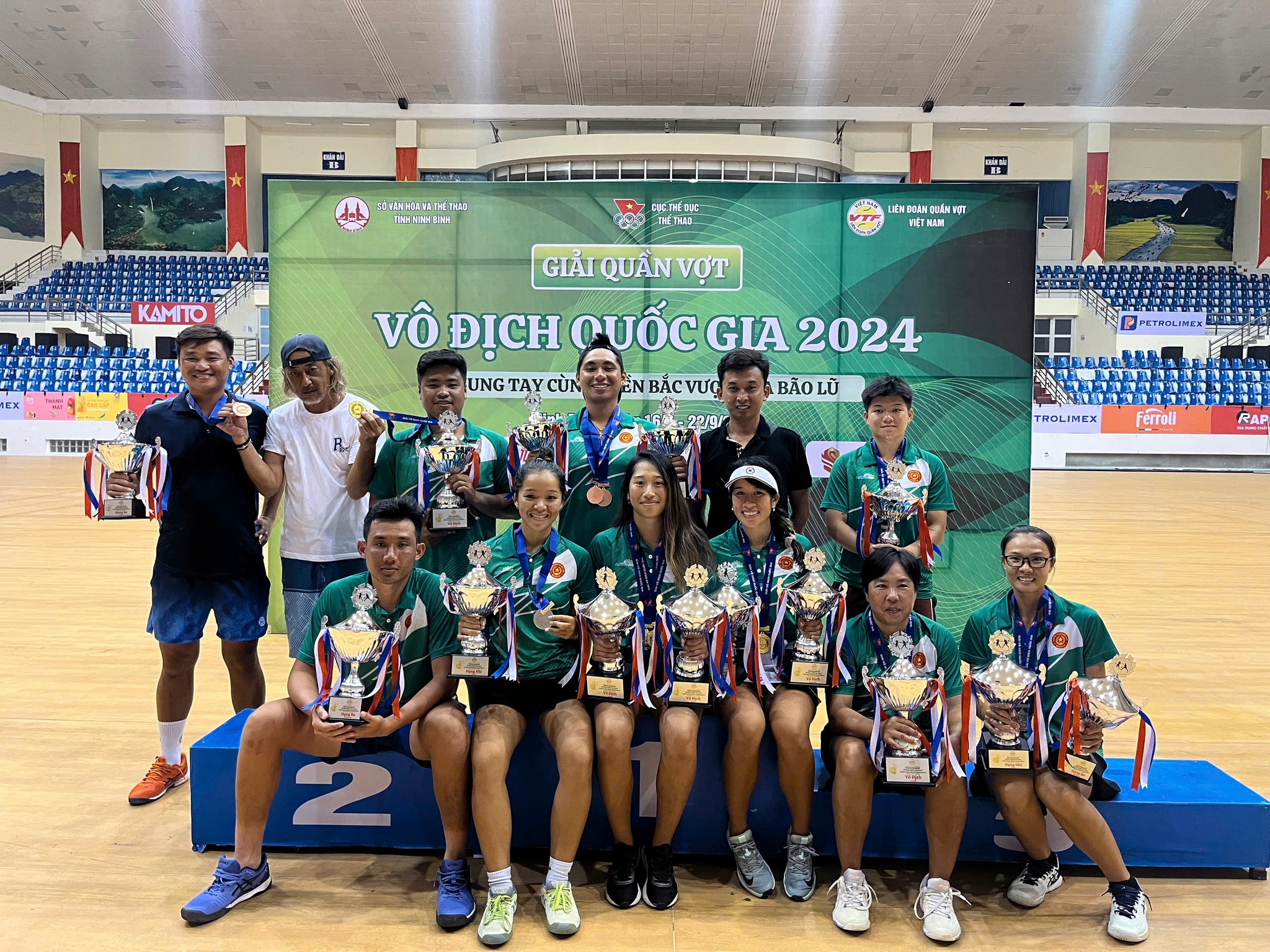 Quân Đội nhất toàn đoàn tại Giải quần vợt Vô địch quốc gia 2024