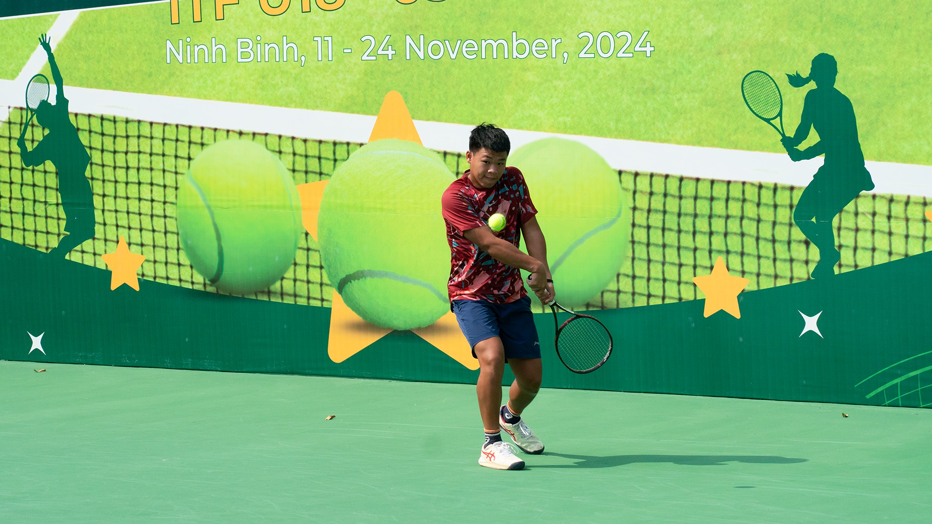 Ngày thi đấu đầu tiên tại giải quần vợt quốc tế ITF U18 – J30 Ninh Bình 1 [English Below]